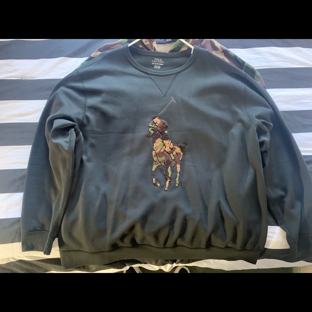 Ralph Lauren Big Camo Horse Crewneck
